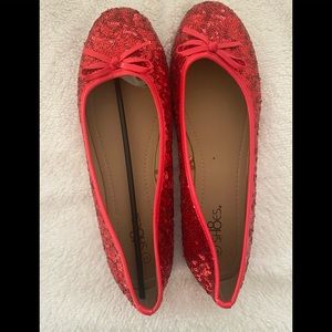 Brand New Ruby Red Ballet Shoes Size 11
